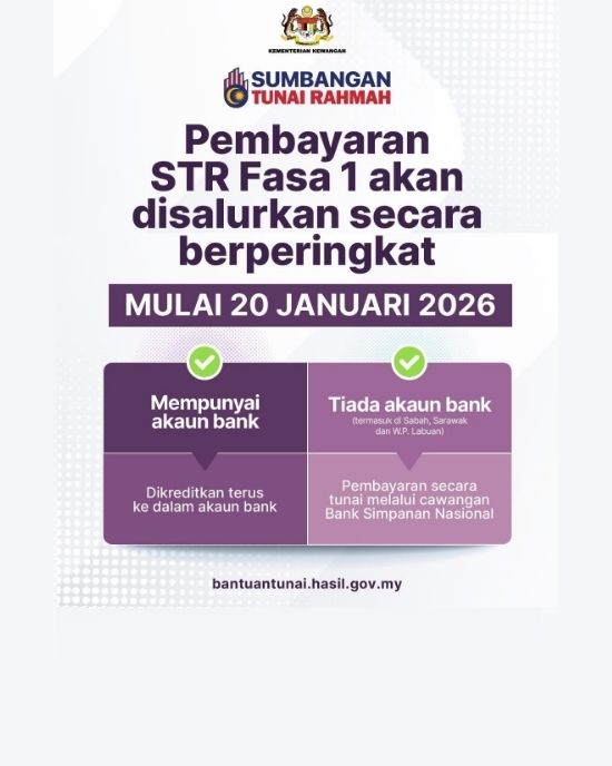Jumlah STR Fasa 1 2026
